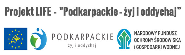 Logo Projekt LIFE - ˝Podkarpackie – żyj i oddychaj”